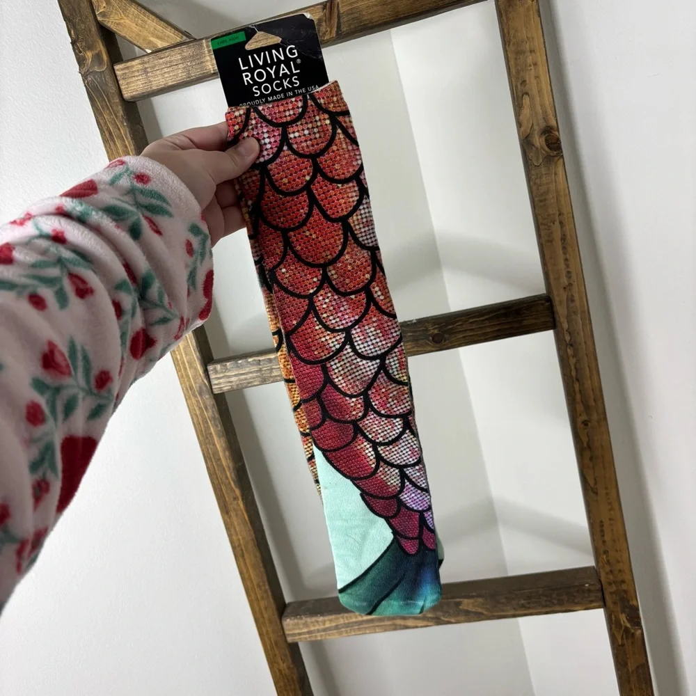Living Royal Mermaid Scale Tall Socks